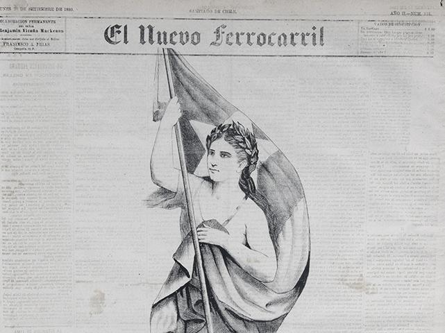 Portada alegórica triunfo de Chile