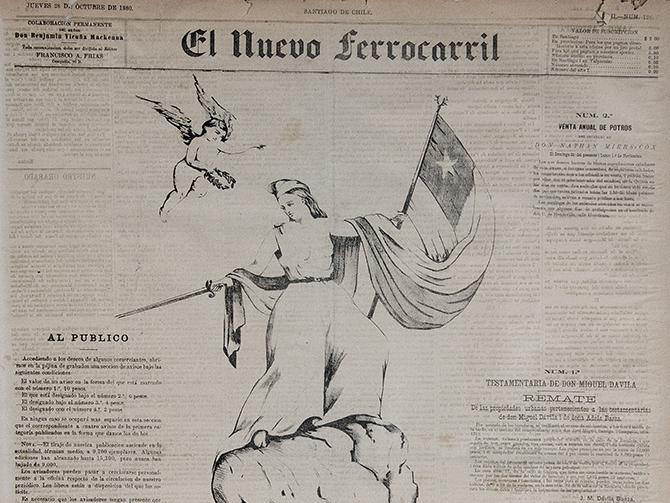 Portada alegórica triunfo de Chile
