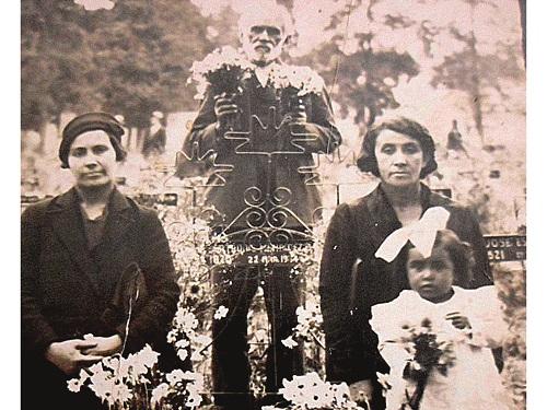 Esther Faúndez, Edelmira Faúndez, María Morales y Wenceslao Faúndez