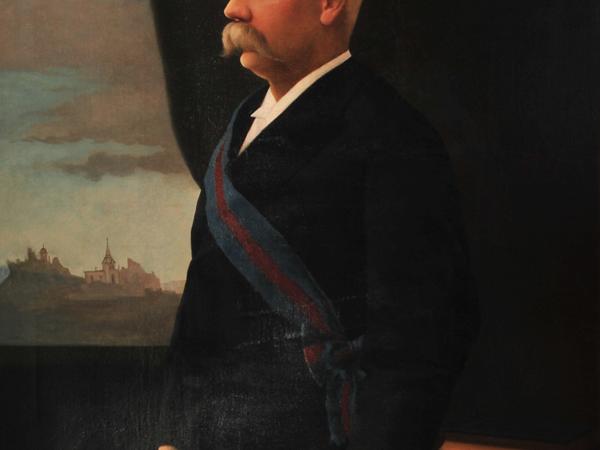 Retrato de Benjamín Vicuña Mackenna, Intendente de Santiago