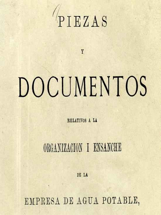 Piezas y documentos relativos al agua potable