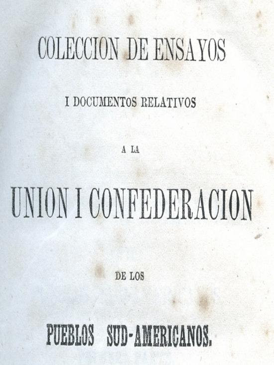 Colección de Ensayos Unión pueblos sudamericanos