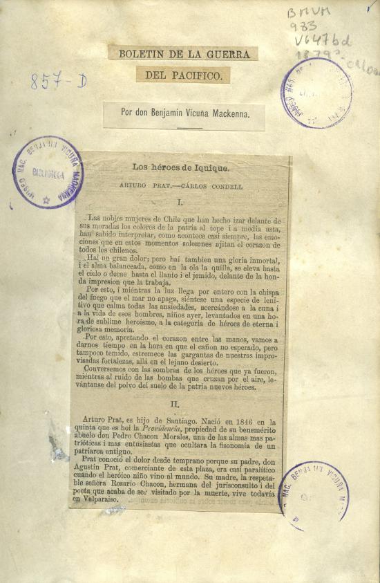 Boletín de la Guerra del Pacífico 