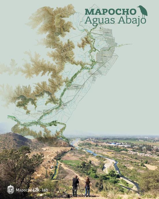 "Mapocho aguas abajo. Revalorización del patrimonio y paisaje ribereño", de Mapocho 42K Lab UC.