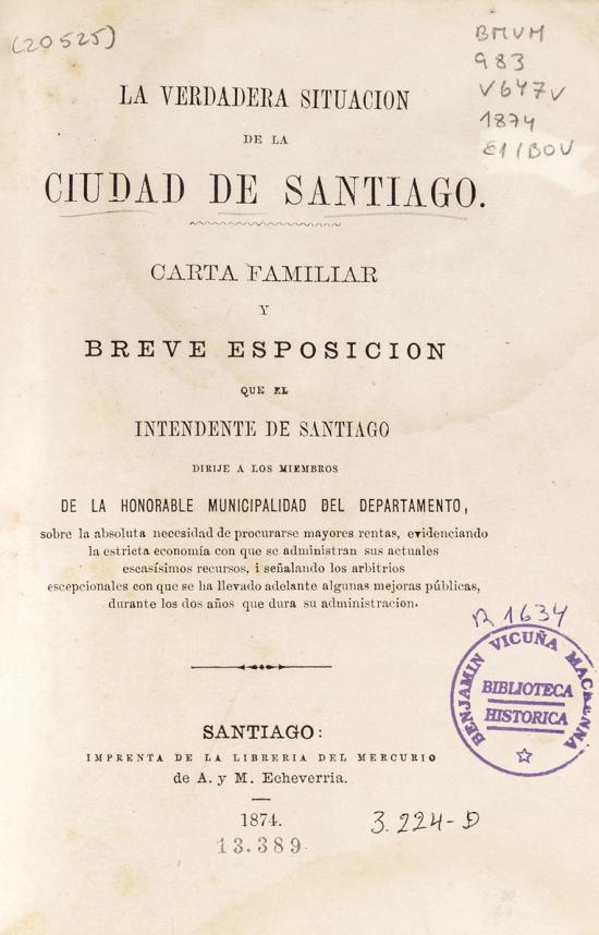 La verdadera situación de la ciudad de Santiago