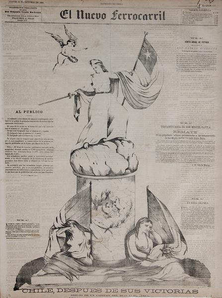 Portada alegórica triunfo de Chile