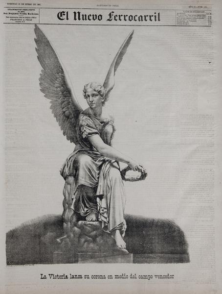 Portada alegórica triunfo de Chile