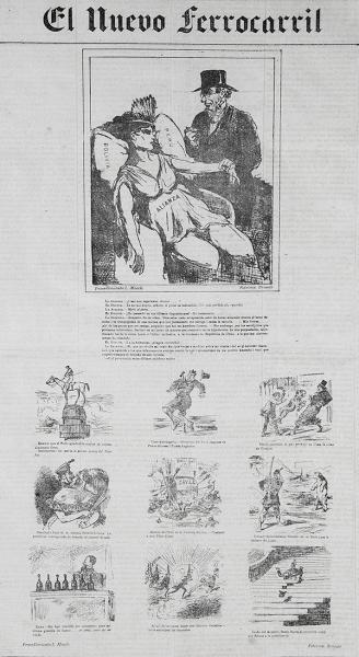 Portada de burla de la alianza peruana-boliviana