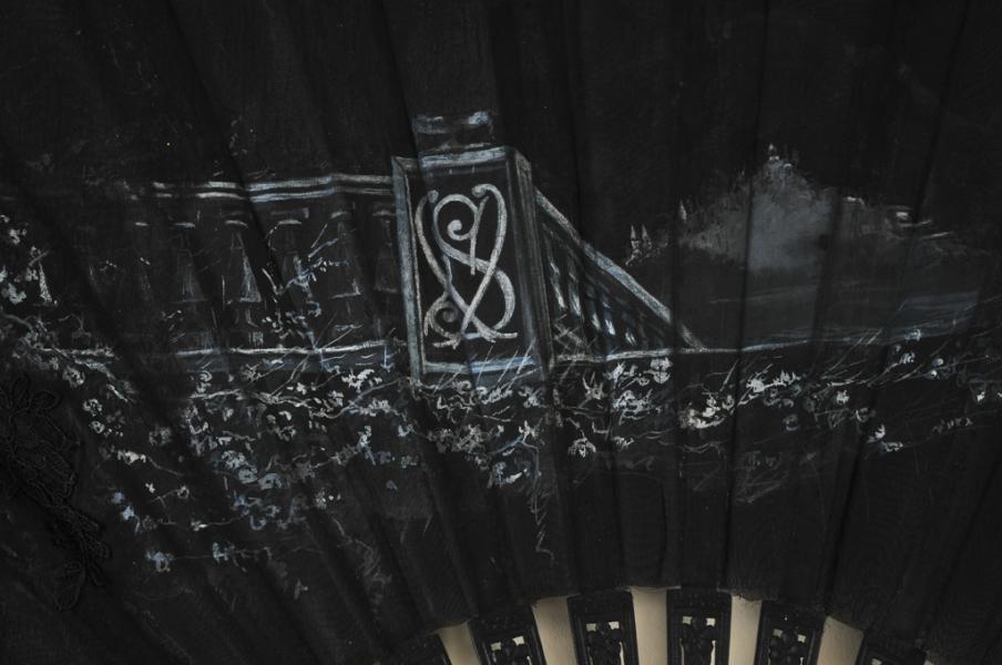 Abanico de Victoria Subercaseaux (detalle)