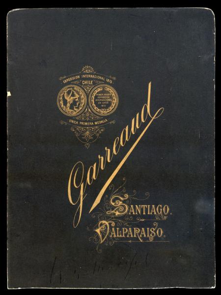 Reverso fotografía de Benjamín Vicuña Mackenna