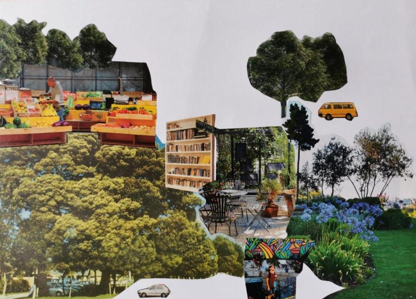 &quot;La feria y la plaza&quot;. Bruno Elgueta Luna. 9 años. La Reina.