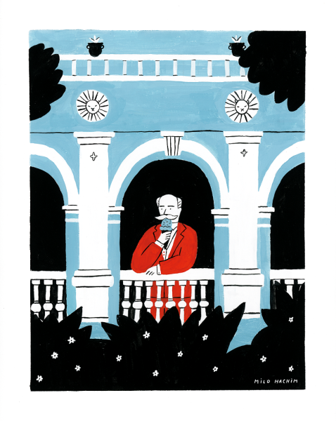 "El séptimo día Benjamín descansó y contempló su obra" / Milo Hachim "El séptimo día Benjamín descansó y contempló su obra" / Milo Hachim