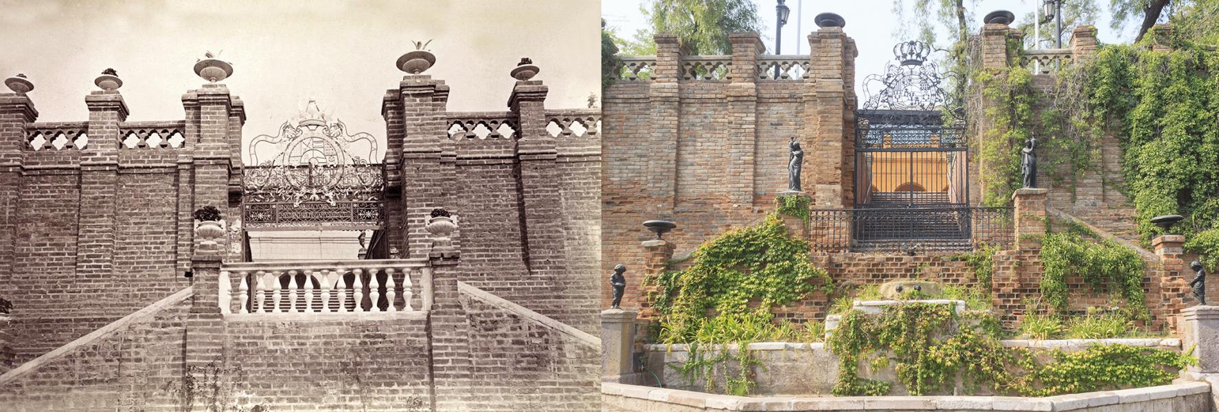 Escala de honor del castillo Hidalgo en el pasado y en el presente Escala de honor del castillo Hidalgo en el pasado y en el presente
