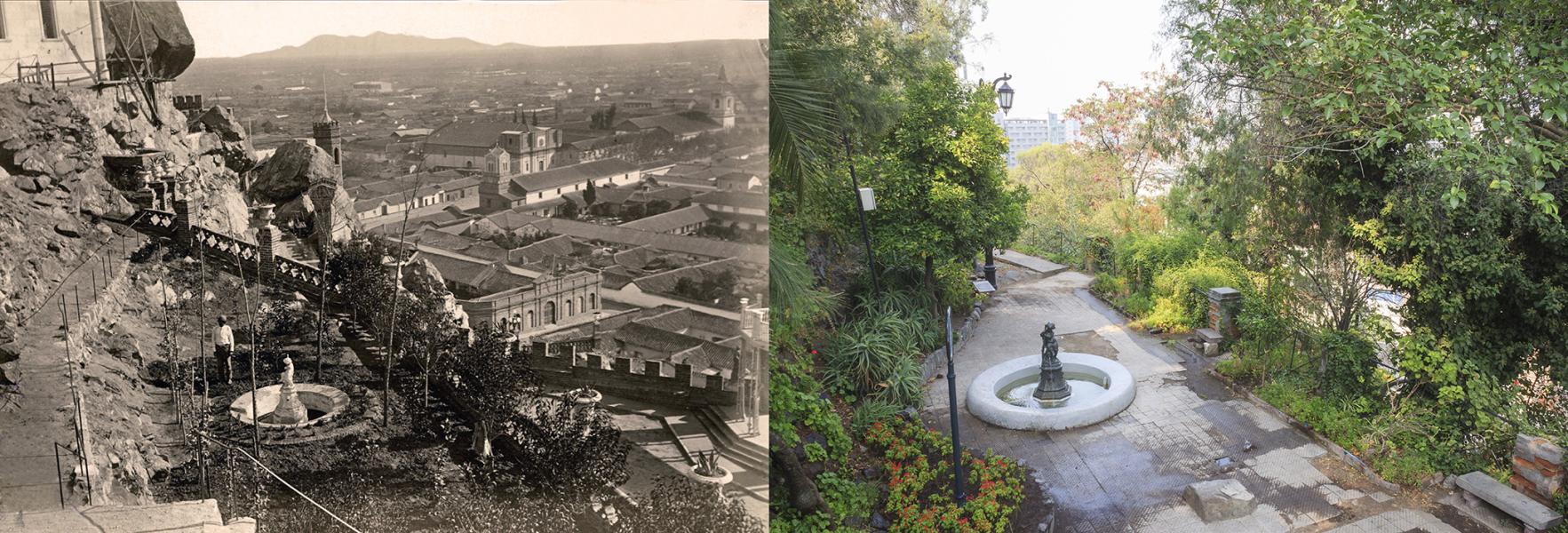 Naranjal de la ermita hacia 1870 y su estado hoy en día Naranjal de la ermita hacia 1870 y su estado hoy en día