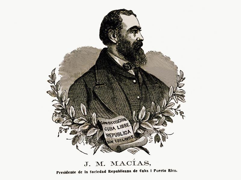«J. M. Macías, Presidente de la Sociedad Republicana de Cuba y Puerto Rico&quot;