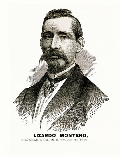 «Lizardo Montero, Comandante General de la Escuadra del Perú»